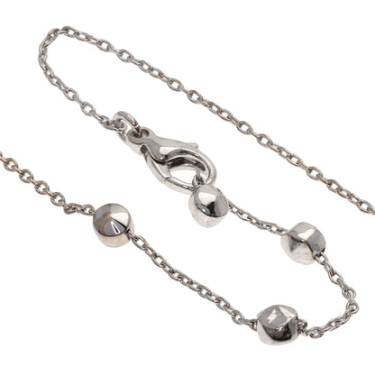 BVLGARI Lucia Latin Cross Diamond Necklace K18 White Gold Ladies [Used]