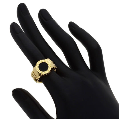 BVLGARI BVLGARI BVLGARI Onyx Ring K18 Yellow Gold Ladies [Used]
