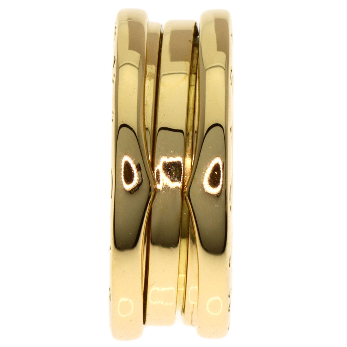 BVLGARI B.zero1 2 band #52 Ring K18 Yellow Gold Ladies [Used]