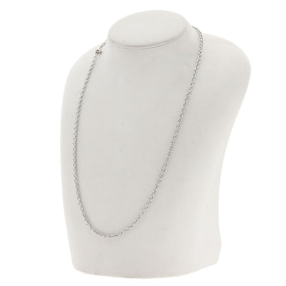 BVLGARI Catene Chain 19.7" Necklace K18 White Gold Ladies [Used]