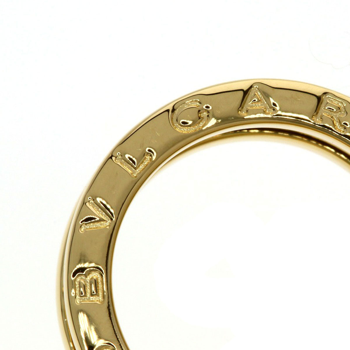 BVLGARI B.zero1 2 band #50 Ring K18 Yellow Gold Ladies [Used]