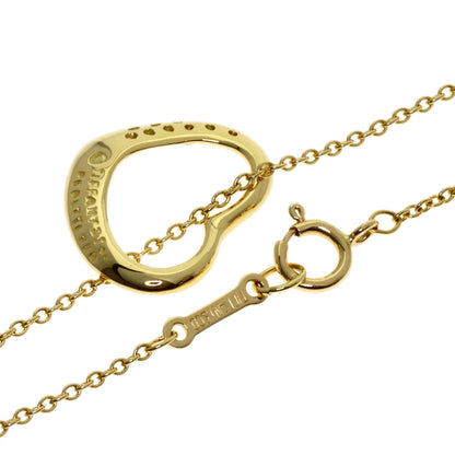 TIFFANY&Co. Open Heart Diamond Necklace K18 Yellow Gold Ladies [Used]