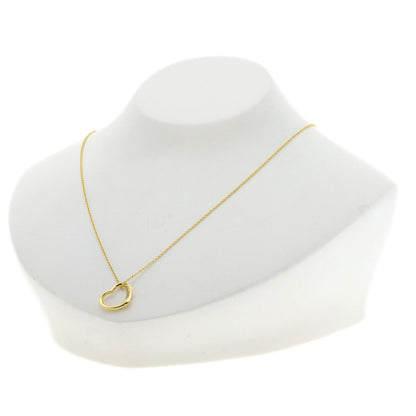 TIFFANY&Co. Open Heart Diamond Necklace K18 Yellow Gold Ladies [Used]