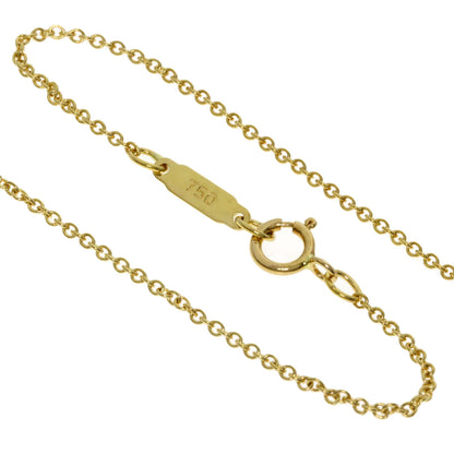 TIFFANY&Co. Ribbon 1P Diamond Necklace K18 Yellow Gold Ladies [Used]