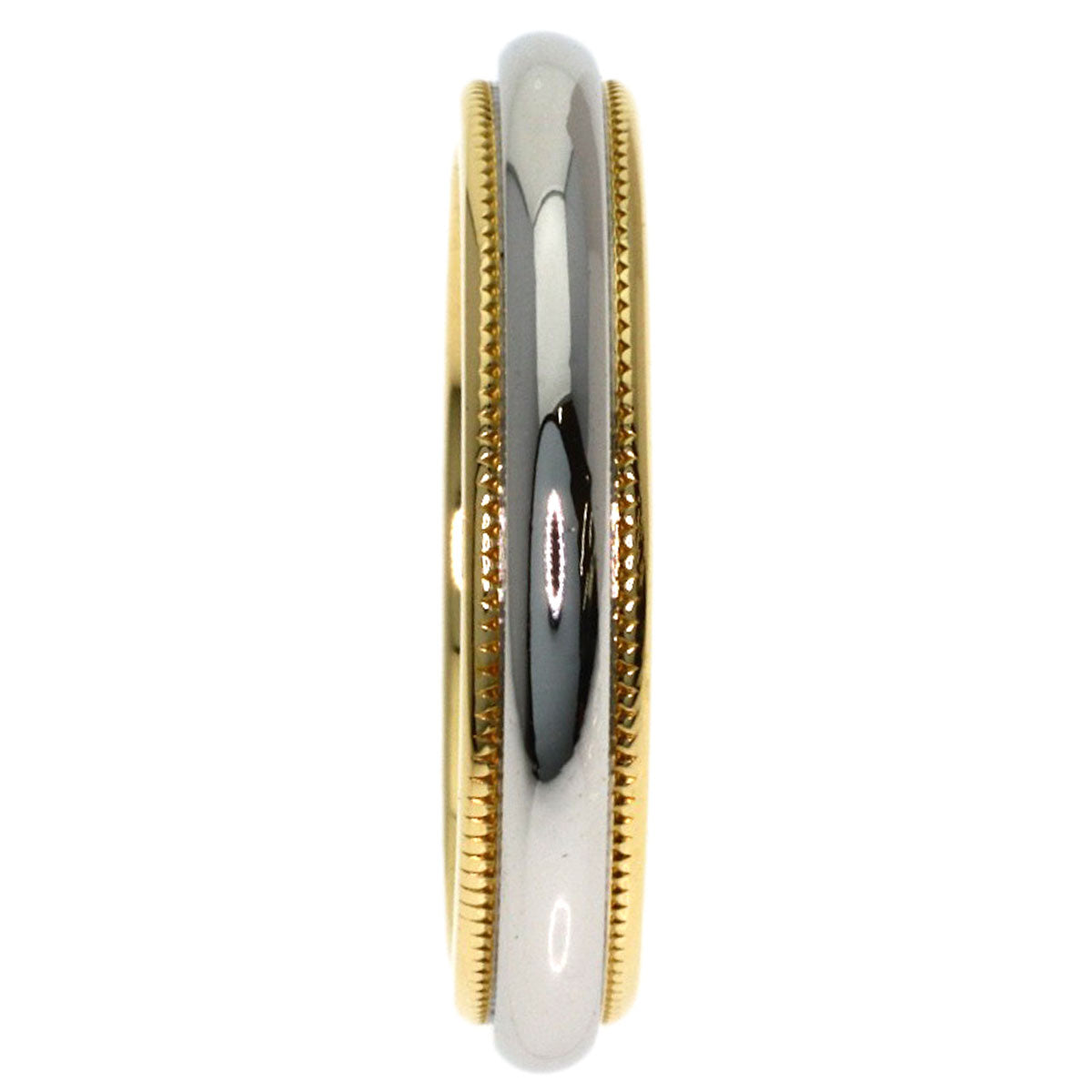 TIFFANY&Co. Milgrain Ring K18 Yellow Gold PT950Ladies [Used]
