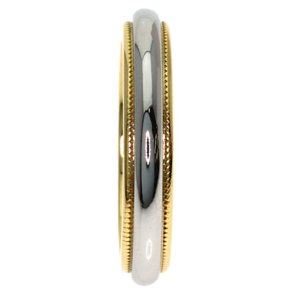 TIFFANY&Co. Milgrain Ring K18 Yellow Gold PT950Ladies [Used]