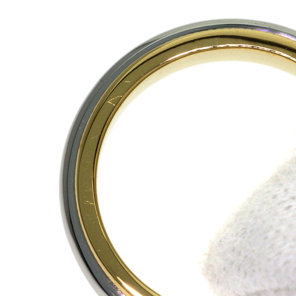 TIFFANY&Co. Milgrain Ring K18 Yellow Gold PT950Ladies [Used]