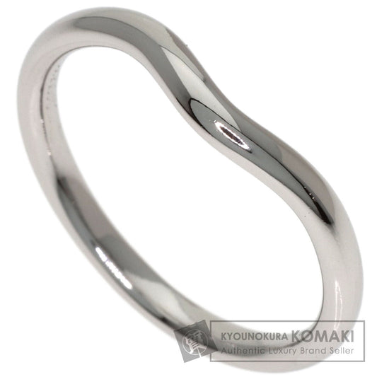 TIFFANY&Co. Curved band Ring Platinum PT950 Ladies [Used]