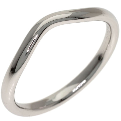 TIFFANY&Co. Curved band Ring Platinum PT950 Ladies [Used]