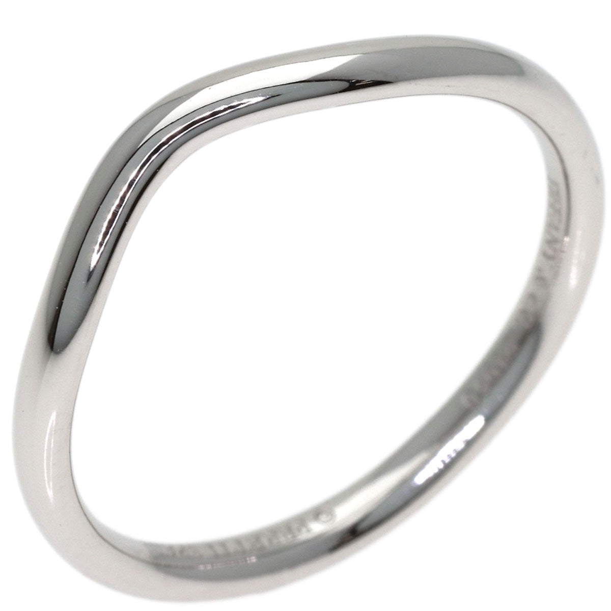 TIFFANY&Co. Curved band Ring Platinum PT950 Ladies [Used]