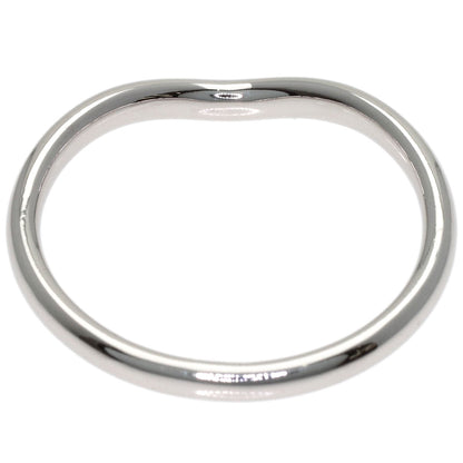 TIFFANY&Co. Curved band Ring Platinum PT950 Ladies [Used]