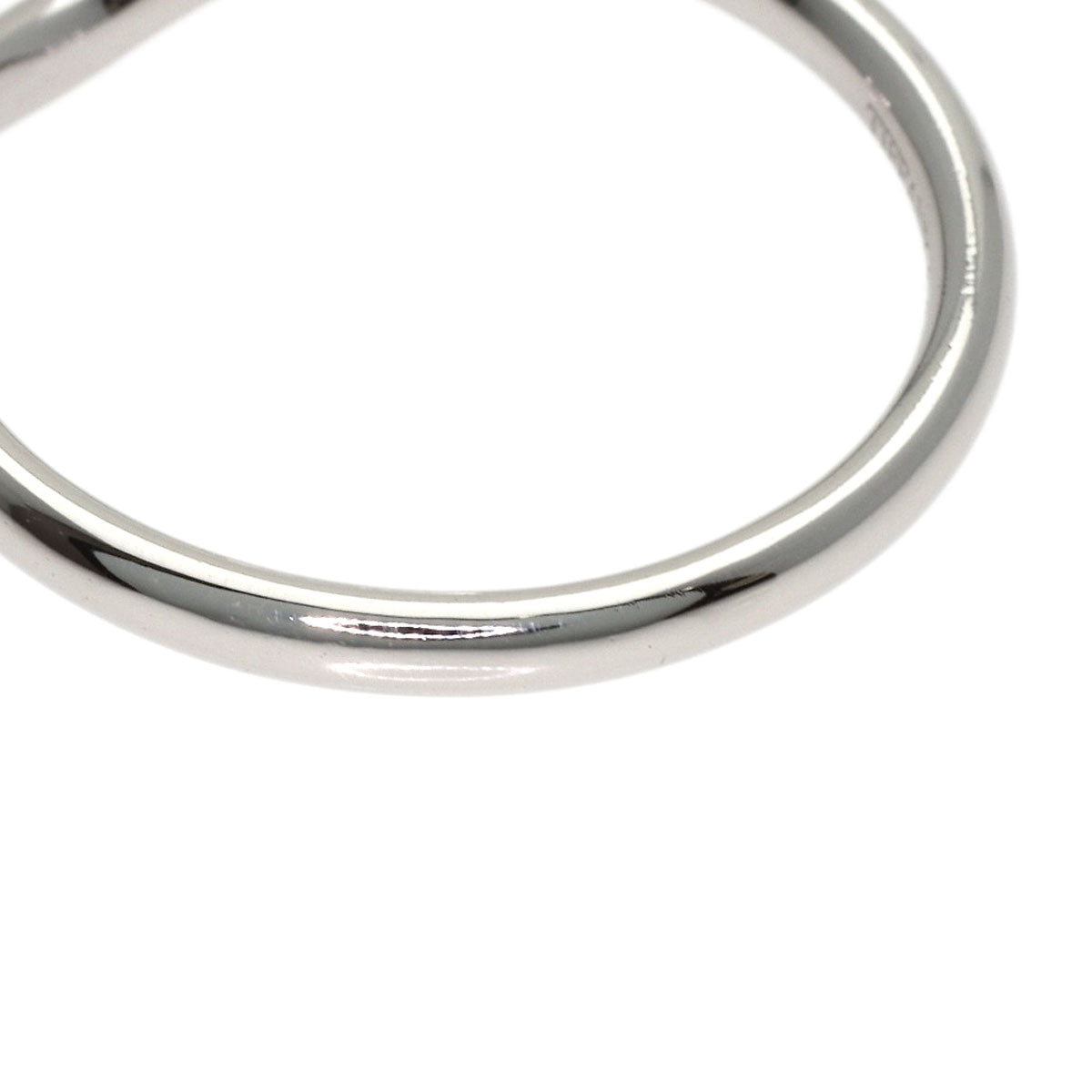 TIFFANY&Co. Curved band Ring Platinum PT950 Ladies [Used]