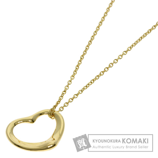 TIFFANY&Co. Open heart Necklace K18 Yellow Gold Ladies [Used]
