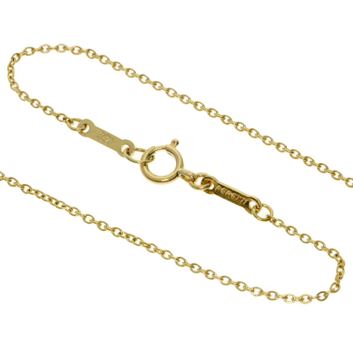 TIFFANY&Co. Open heart Necklace K18 Yellow Gold Ladies [Used]