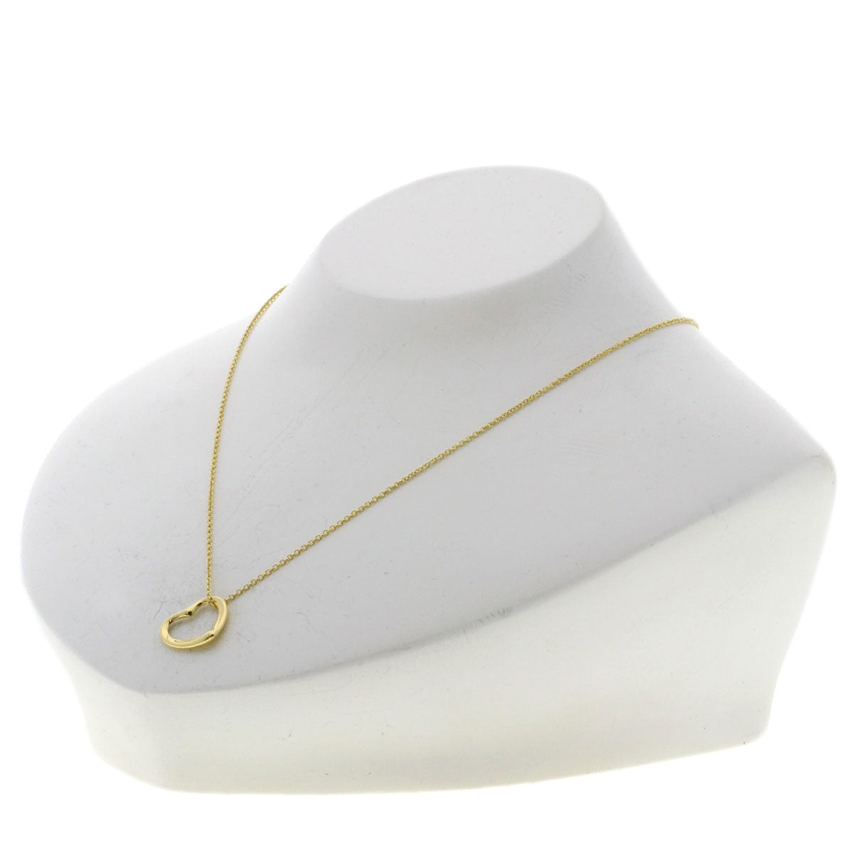 TIFFANY&Co. Open heart Necklace K18 Yellow Gold Ladies [Used]