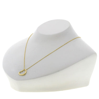 TIFFANY&Co. Open heart Necklace K18 Yellow Gold Ladies [Used]