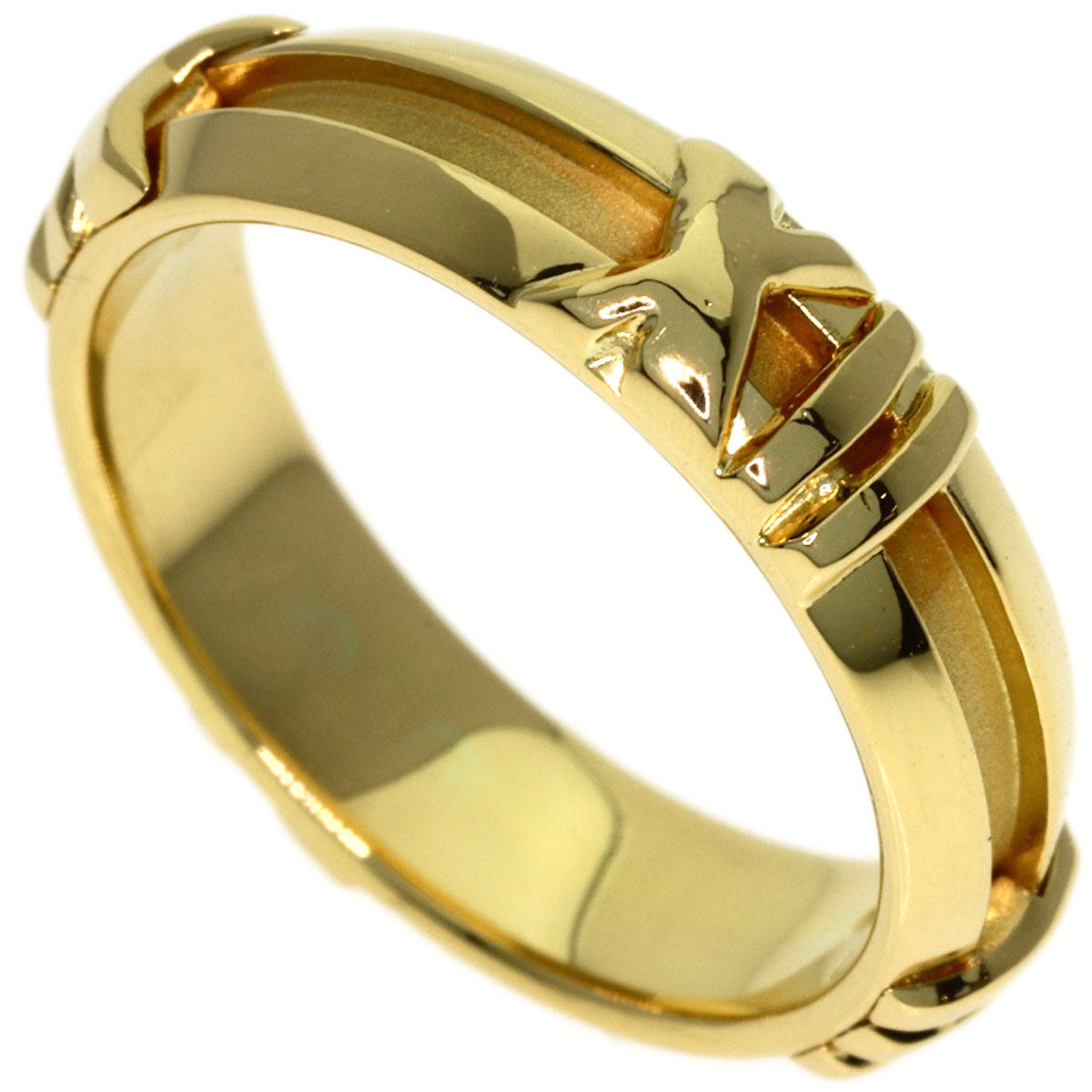 TIFFANY&Co. Atlas Ring K18 Yellow Gold Ladies [Used]