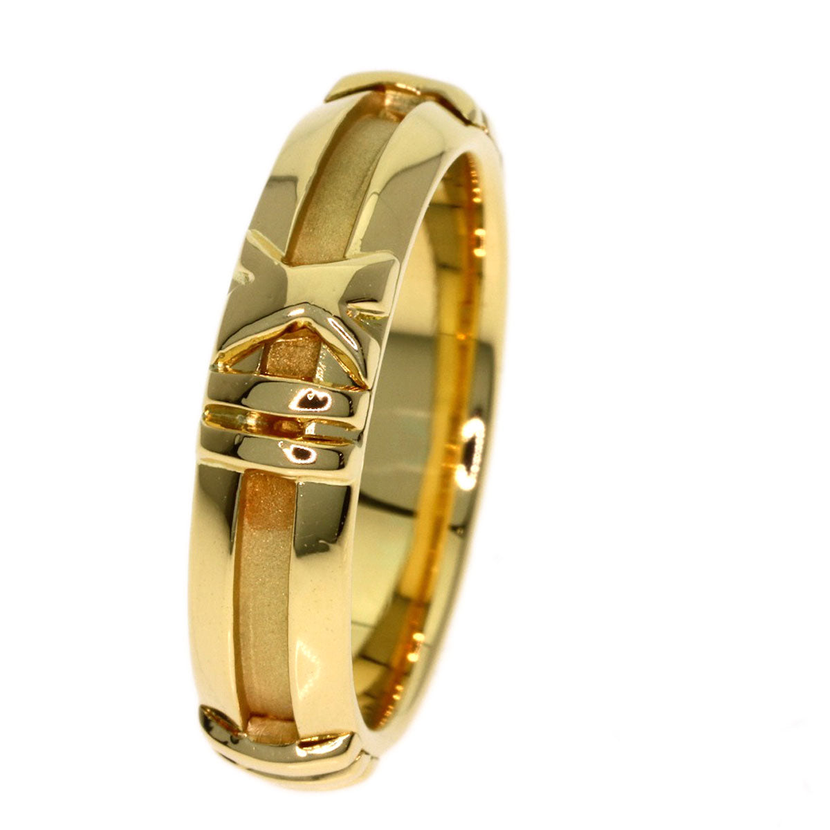 TIFFANY&Co. Atlas Ring K18 Yellow Gold Ladies [Used]