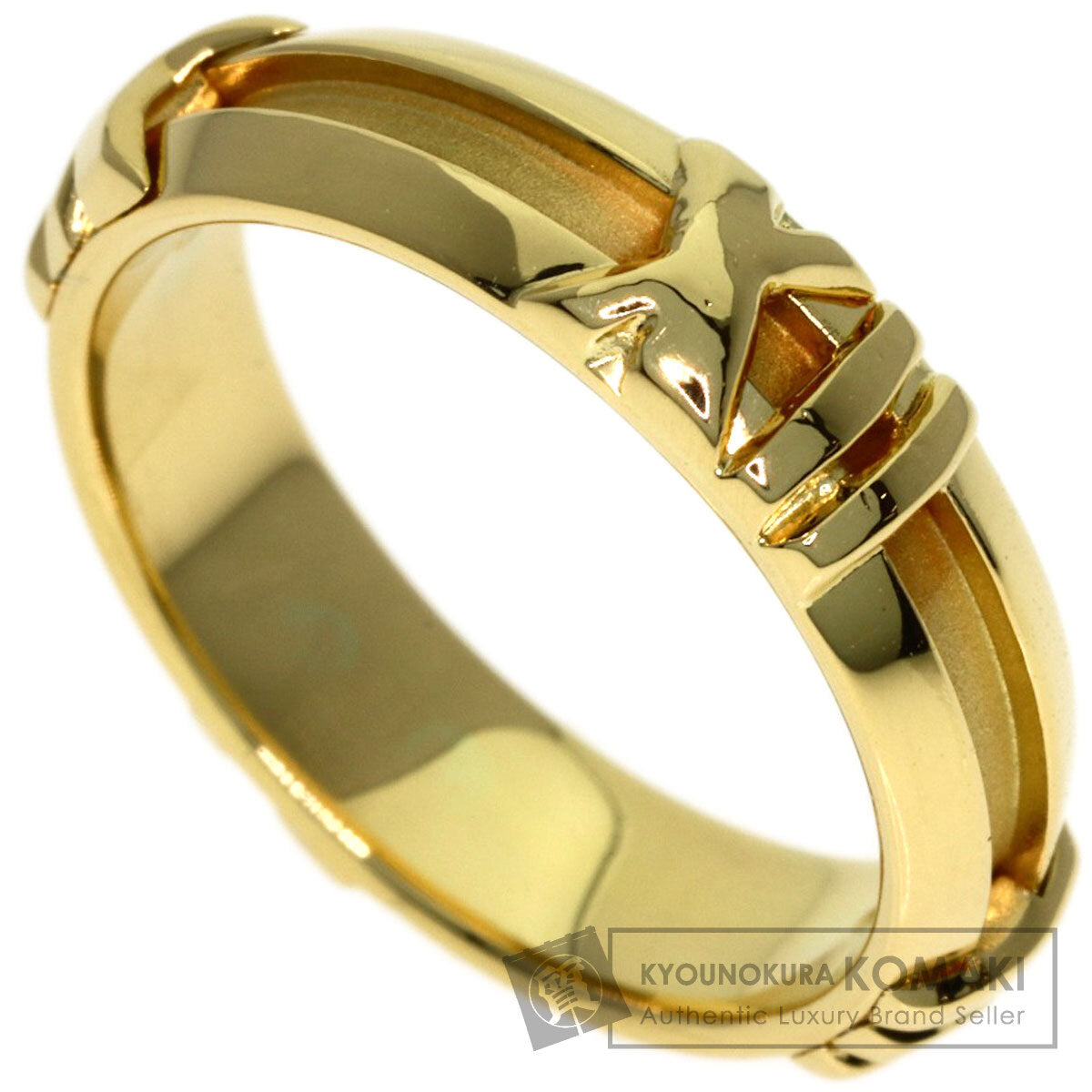 TIFFANY&Co. Atlas Ring K18 Yellow Gold Ladies [Used]
