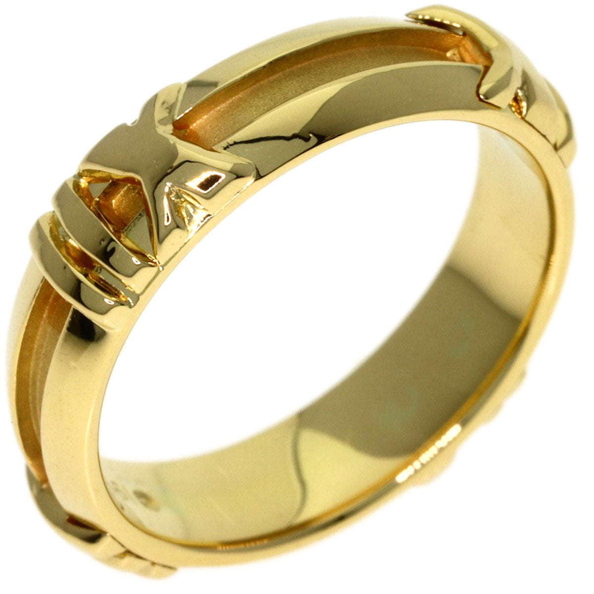 TIFFANY&Co. Atlas Ring K18 Yellow Gold Ladies [Used]