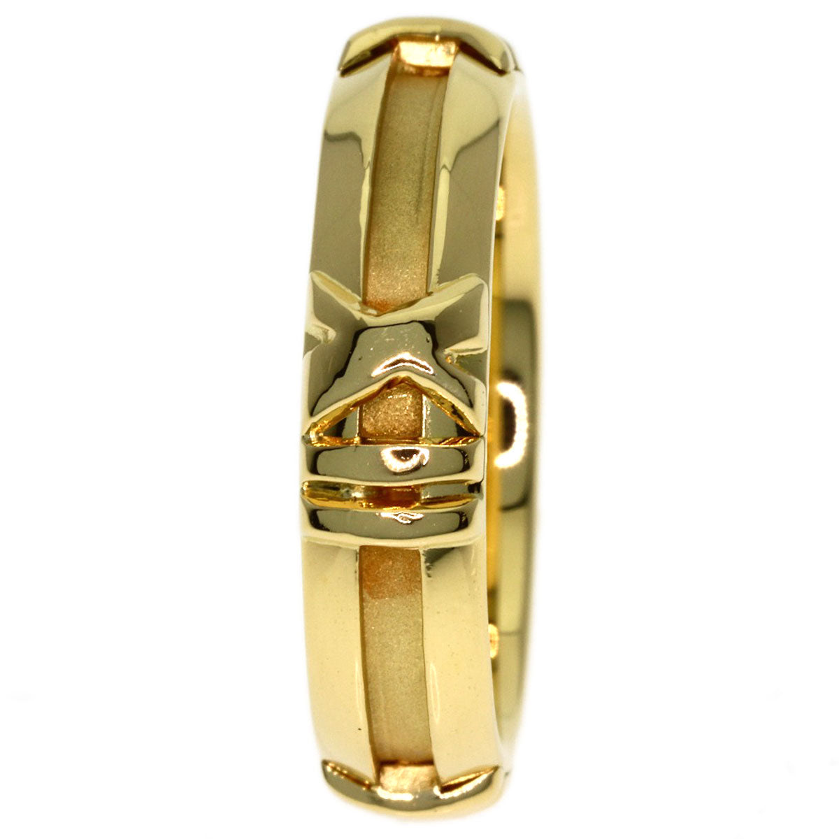 TIFFANY&Co. Atlas Ring K18 Yellow Gold Ladies [Used]