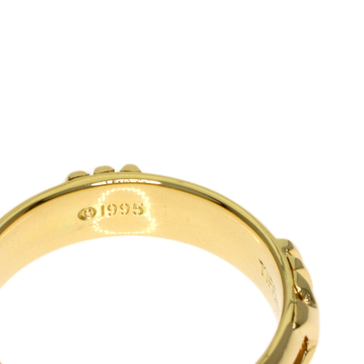TIFFANY&Co. Atlas Ring K18 Yellow Gold Ladies [Used]