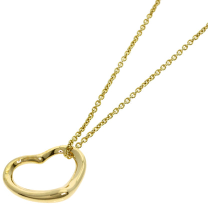 TIFFANY&Co. Open heart Necklace K18 Yellow Gold Ladies [Used]