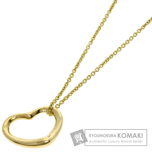 TIFFANY&Co. Open heart Necklace K18 Yellow Gold Ladies [Used]