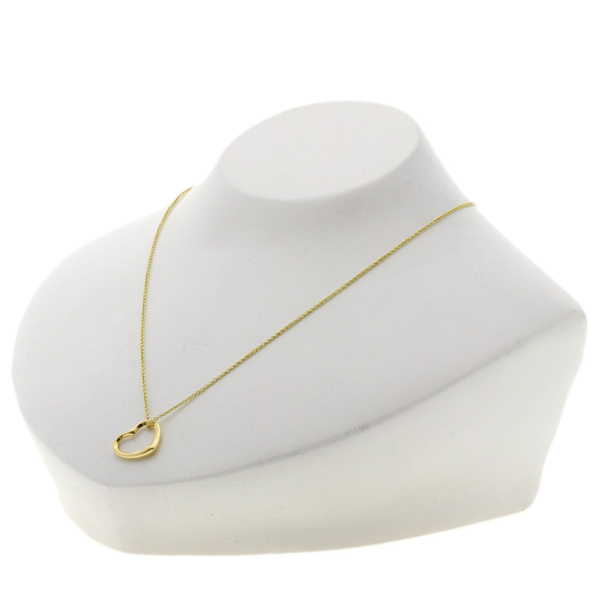 TIFFANY&Co. Open heart Necklace K18 Yellow Gold Ladies [Used]
