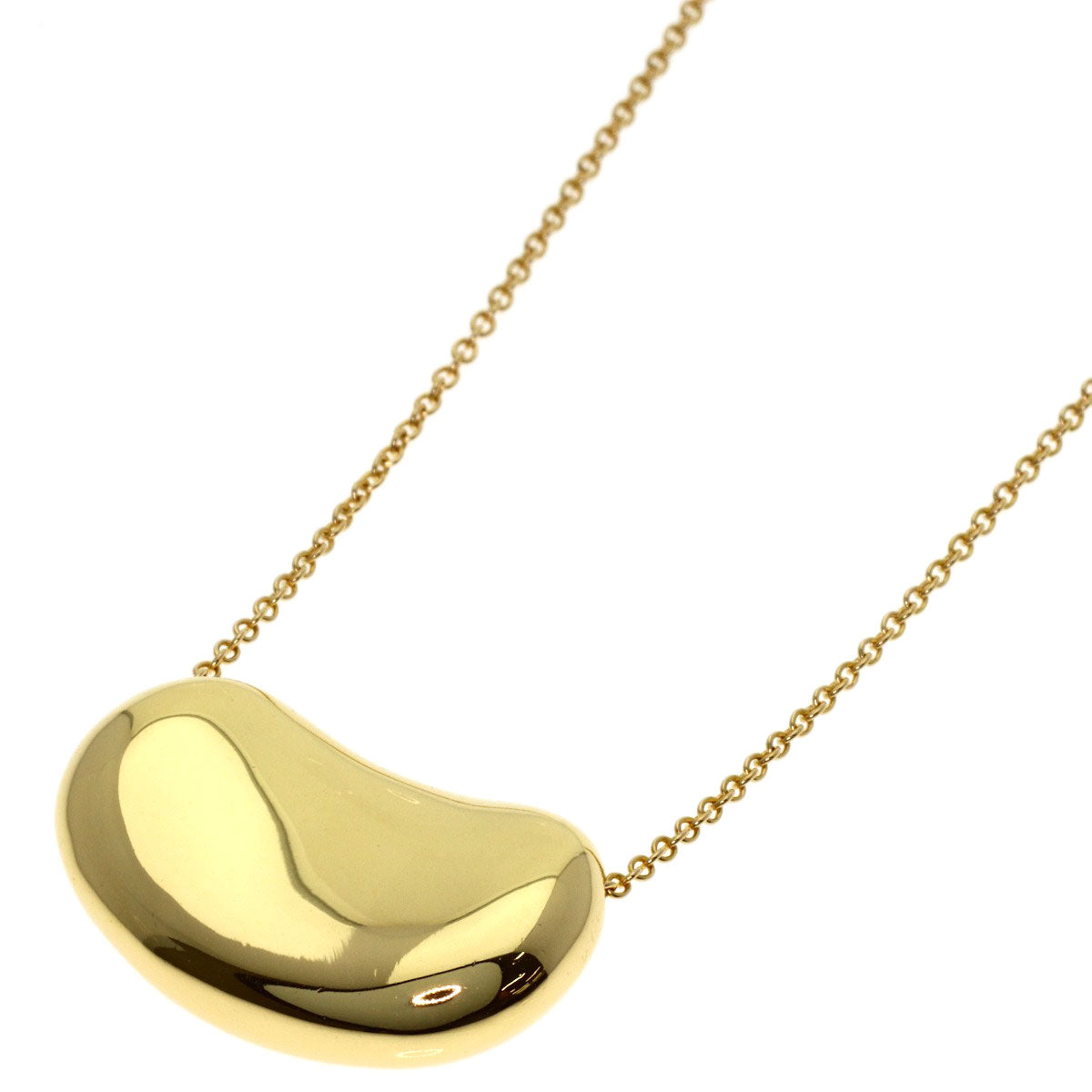 TIFFANY&Co. Bean Necklace K18 Yellow Gold Ladies [Used]