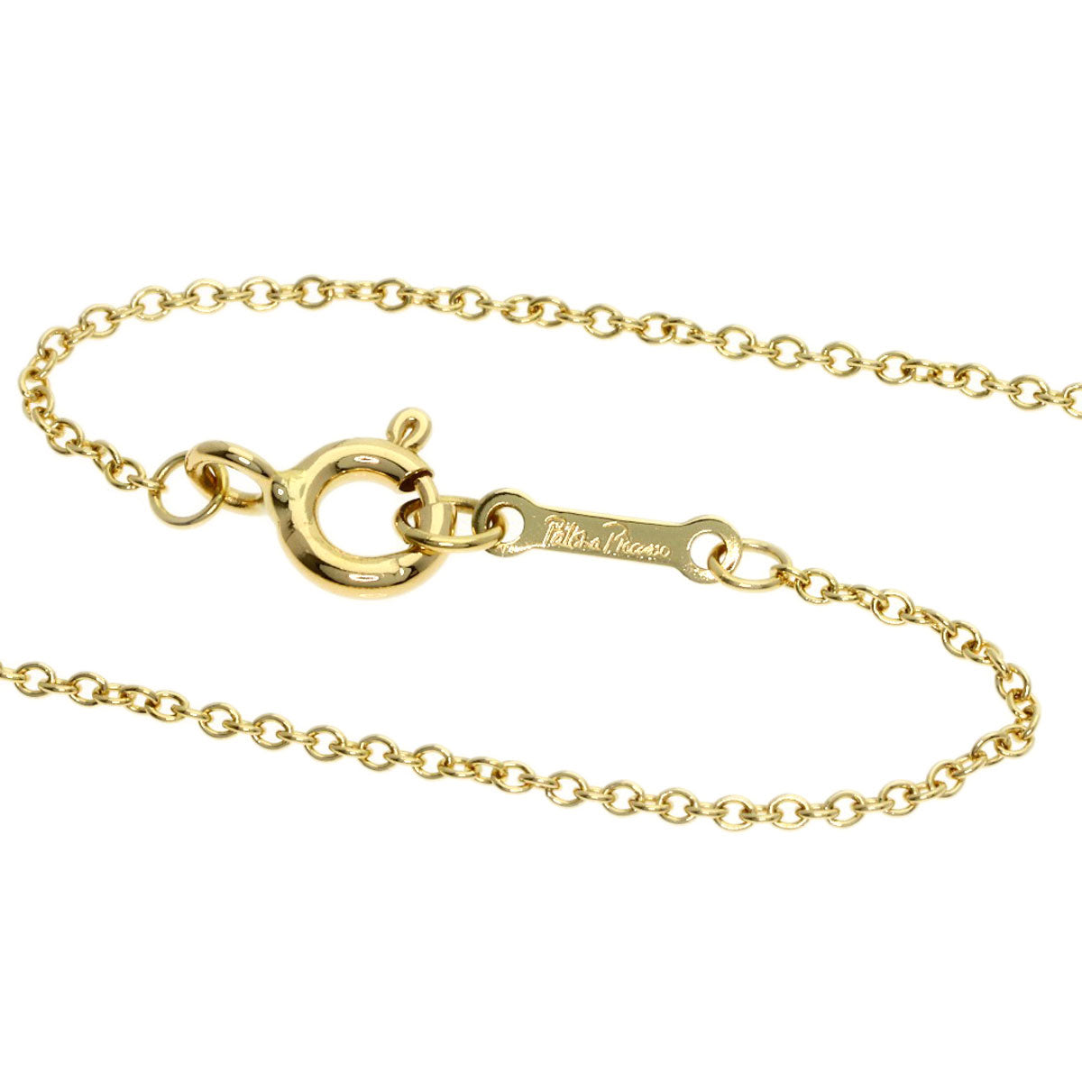 TIFFANY&Co. Loving heart Necklace K18 Yellow Gold Ladies [Used]