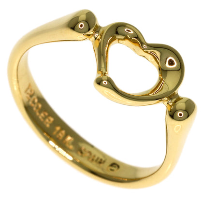 TIFFANY&Co. Open heart Ring K18 Yellow Gold Ladies [Used]