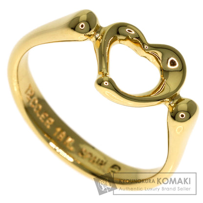TIFFANY&Co. Open heart Ring K18 Yellow Gold Ladies [Used]
