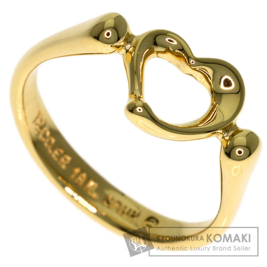 TIFFANY&Co. Open heart Ring K18 Yellow Gold Ladies [Used]