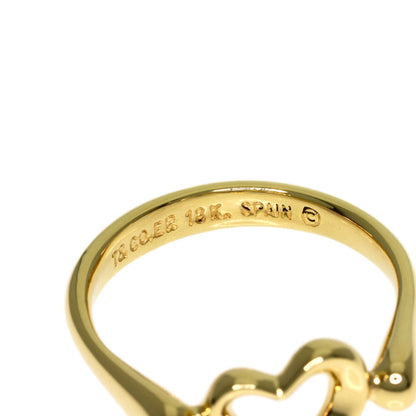 TIFFANY&Co. Open heart Ring K18 Yellow Gold Ladies [Used]