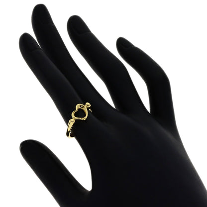 TIFFANY&Co. Open heart Ring K18 Yellow Gold Ladies [Used]