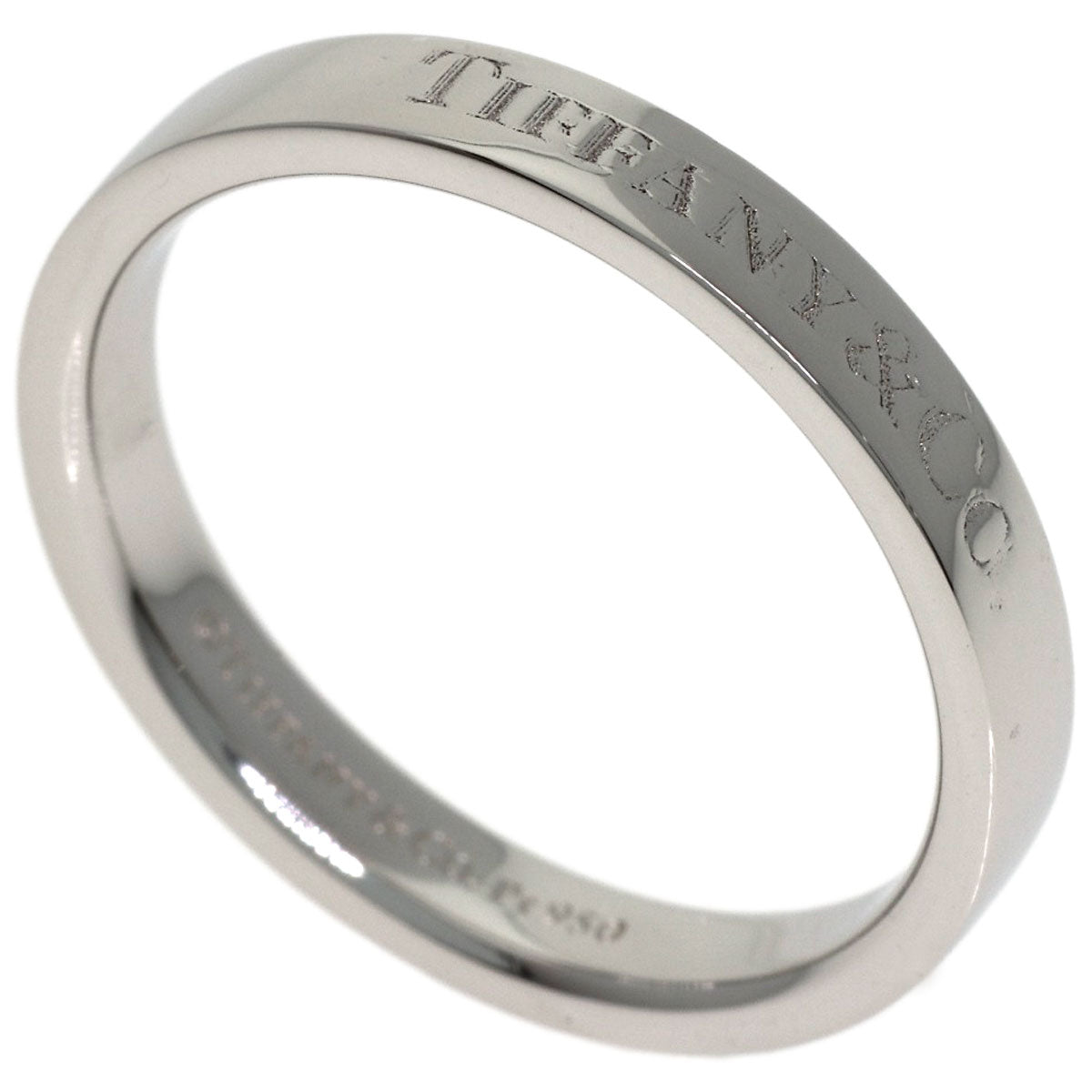 TIFFANY&Co. Flat band Ring Platinum PT950 Ladies [Used]