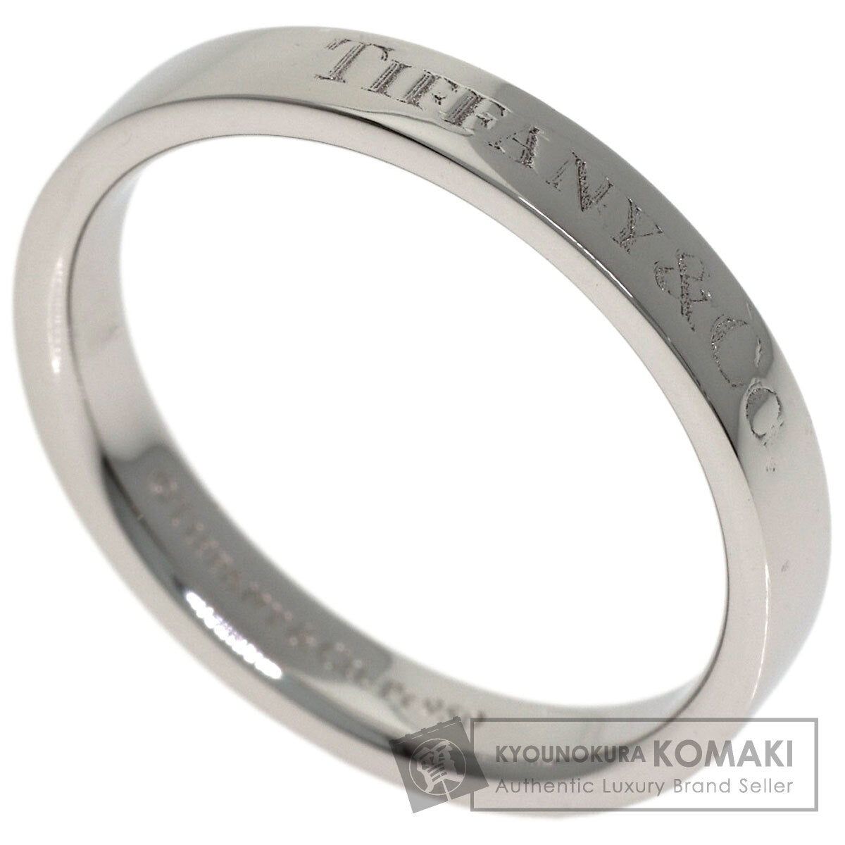 TIFFANY&Co. Flat band Ring Platinum PT950 Ladies [Used]