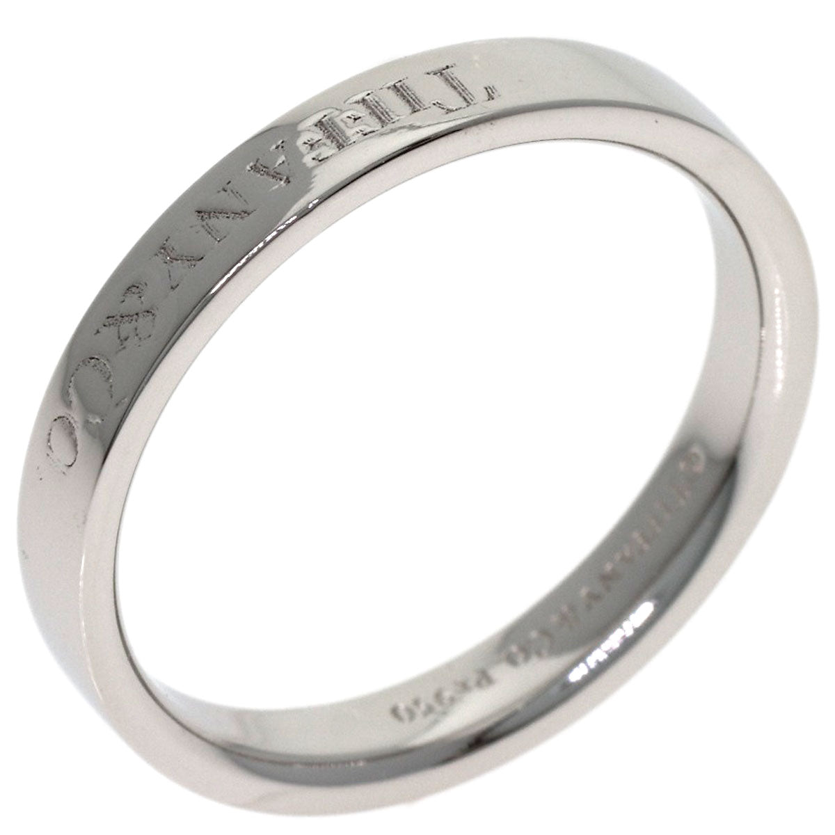 TIFFANY&Co. Flat band Ring Platinum PT950 Ladies [Used]