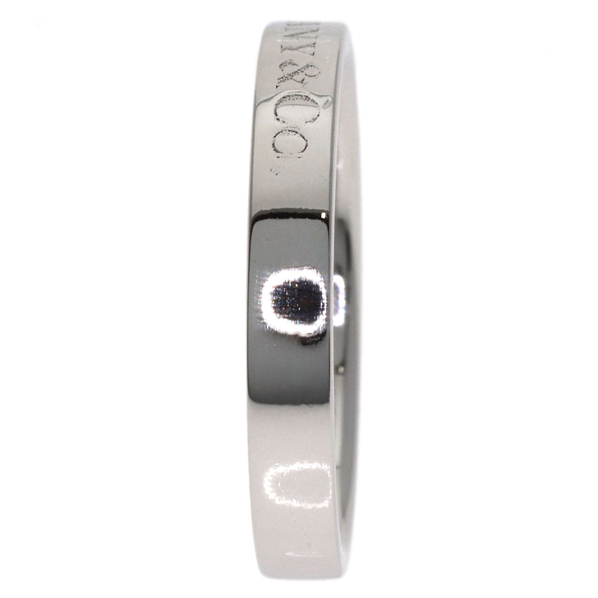 TIFFANY&Co. Flat band Ring Platinum PT950 Ladies [Used]