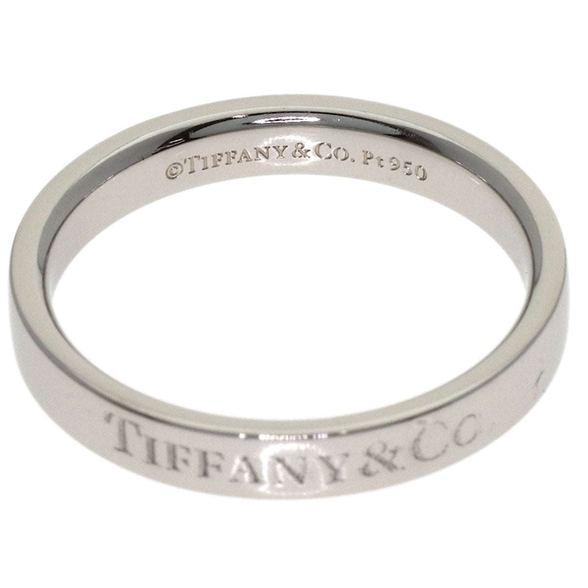 TIFFANY&Co. Flat band Ring Platinum PT950 Ladies [Used]