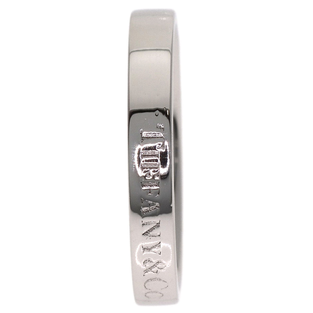 TIFFANY&Co. Flat band Ring Platinum PT950 Ladies [Used]