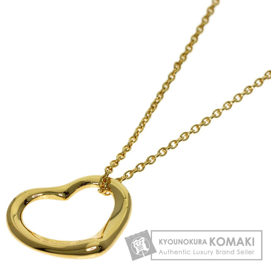 TIFFANY&Co. Open heart Necklace K18 Yellow Gold Ladies [Used]