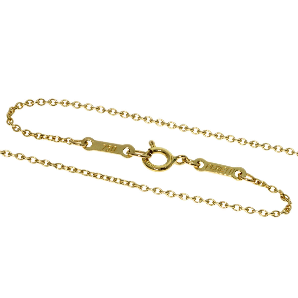 TIFFANY&Co. Open heart Necklace K18 Yellow Gold Ladies [Used]