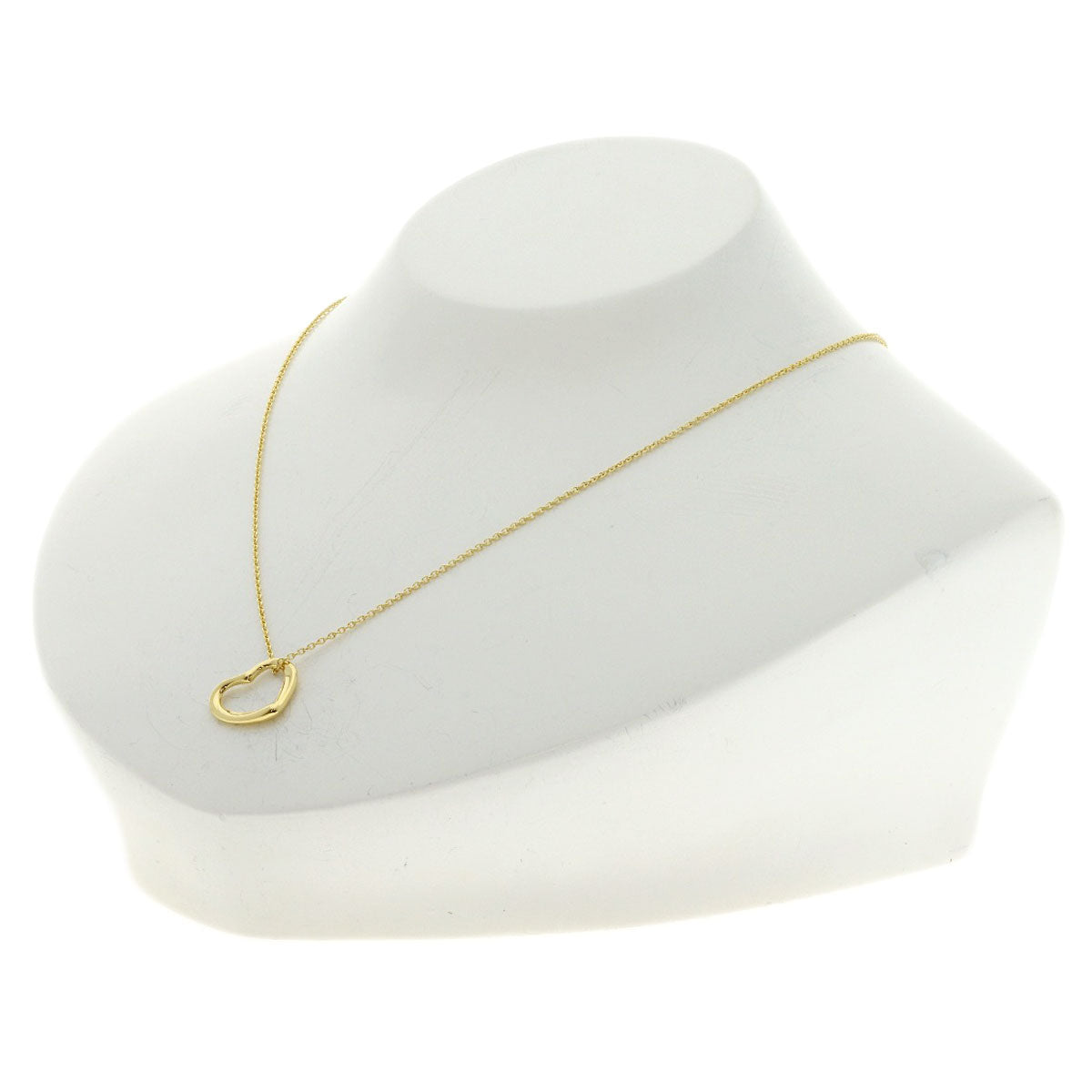 TIFFANY&Co. Open heart Necklace K18 Yellow Gold Ladies [Used]