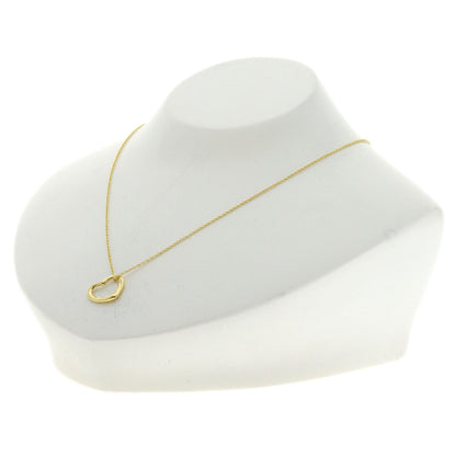 TIFFANY&Co. Open heart Necklace K18 Yellow Gold Ladies [Used]