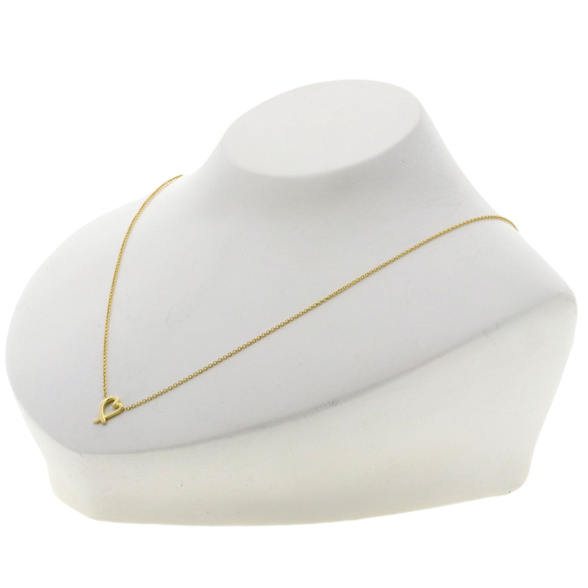 TIFFANY&Co. Loving heart Necklace K18 Yellow Gold Ladies [Used]