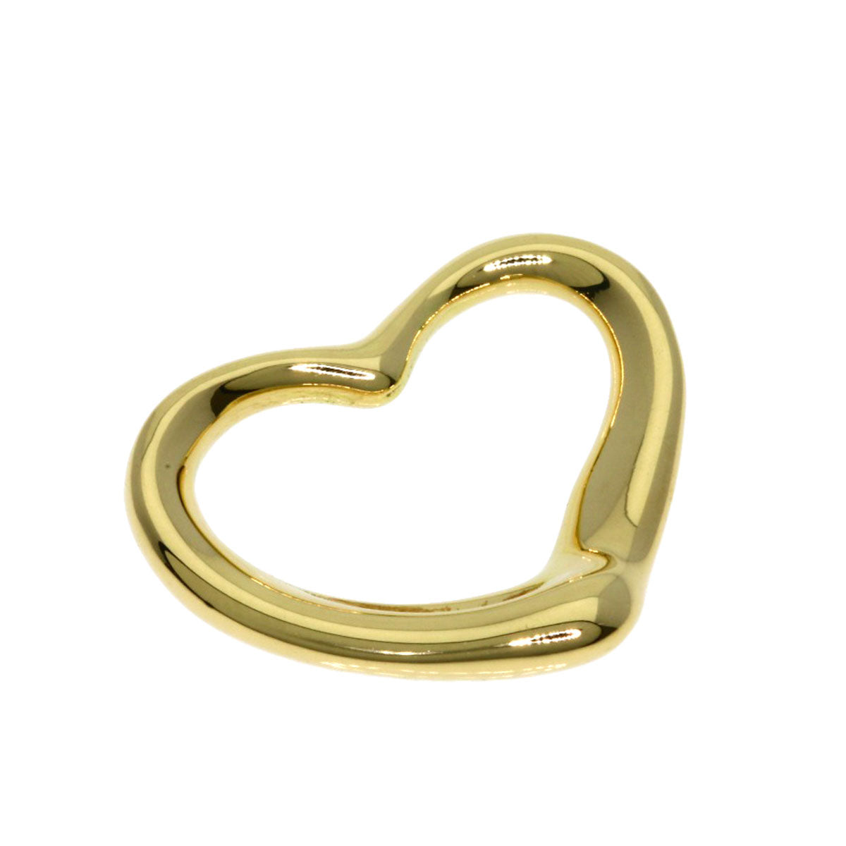 TIFFANY&Co. Open heart Pendant top K18 Yellow Gold Ladies [Used]
