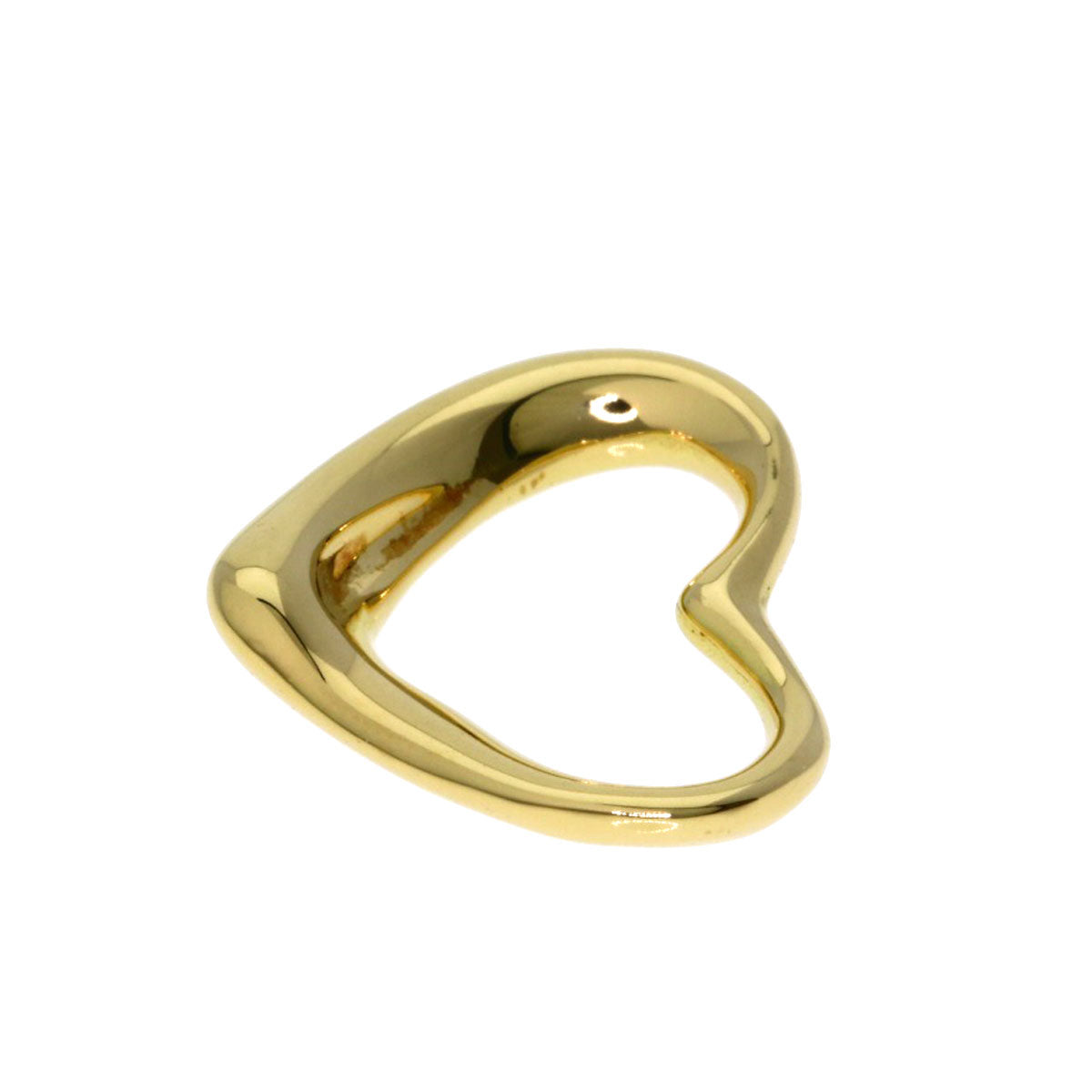 TIFFANY&Co. Open heart Pendant top K18 Yellow Gold Ladies [Used]