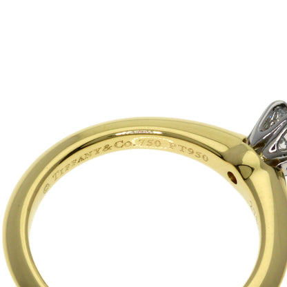 TIFFANY&Co. Solitaire Diamond Ring K18 Yellow Gold PT950Ladies [Used]